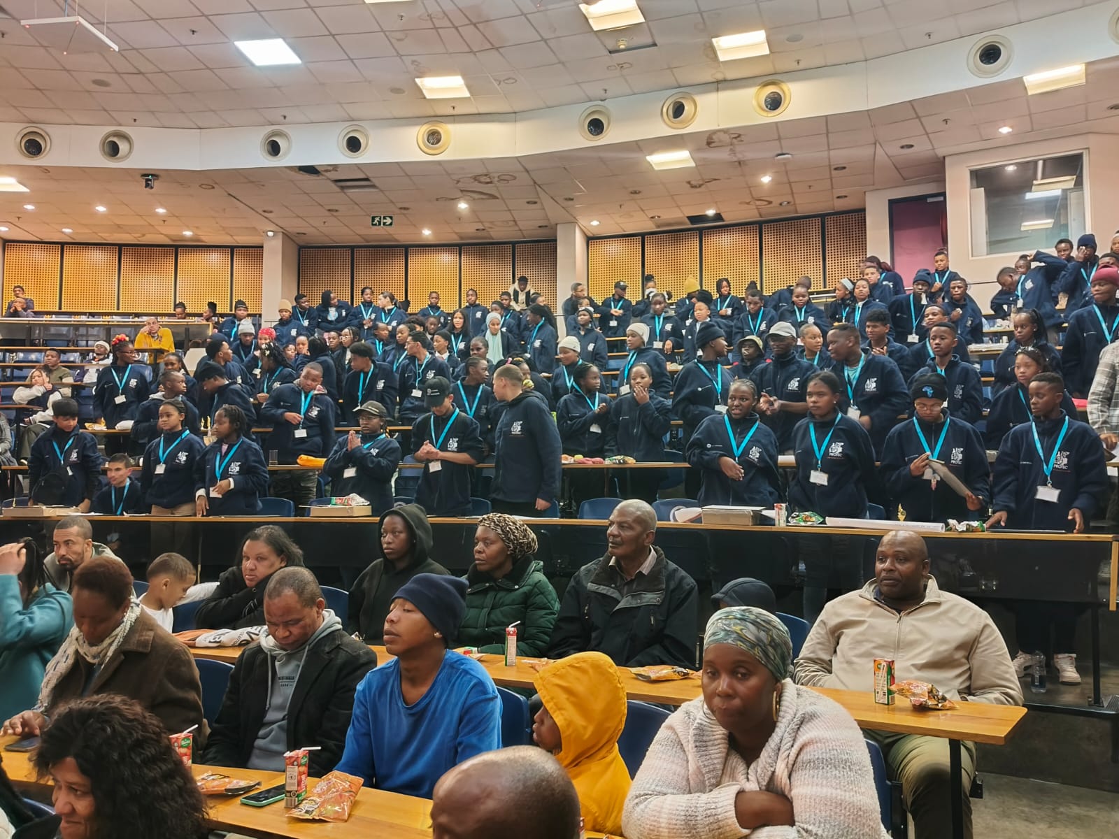 Parents and Learners settling down for the award ceremony