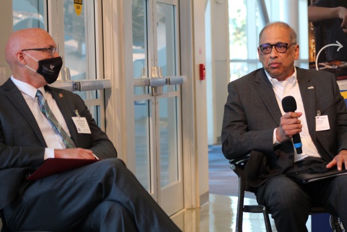 UC President Neville Pinto (pictured right) and Dean of UC's College of Engineering and Applied Science John Weidner