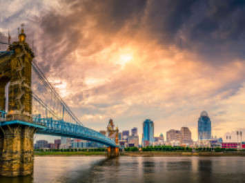 Bridge view of Cincinnati